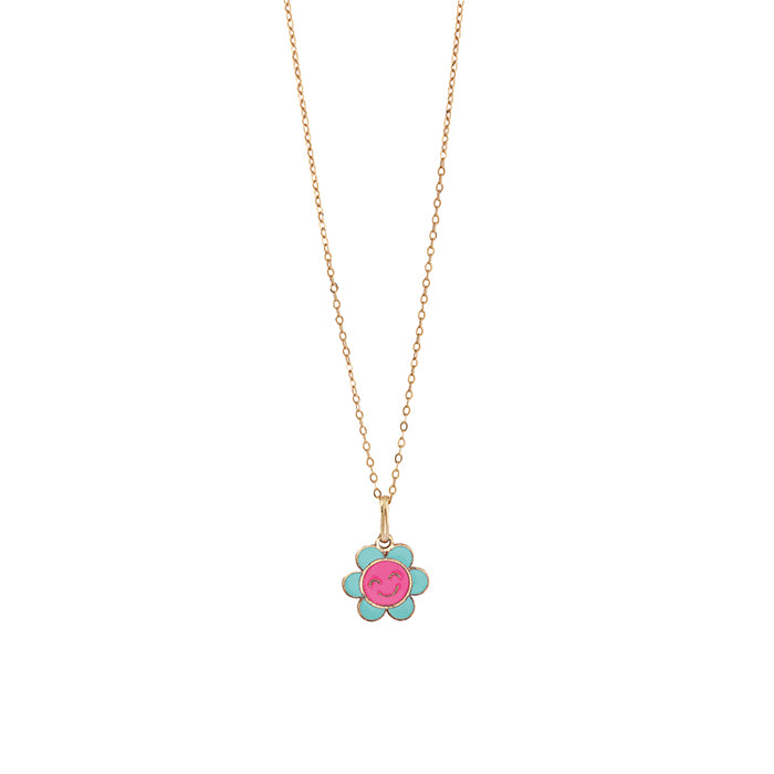Collana Fiore oro e smalto Bliss My Baby 20104825  Bliss