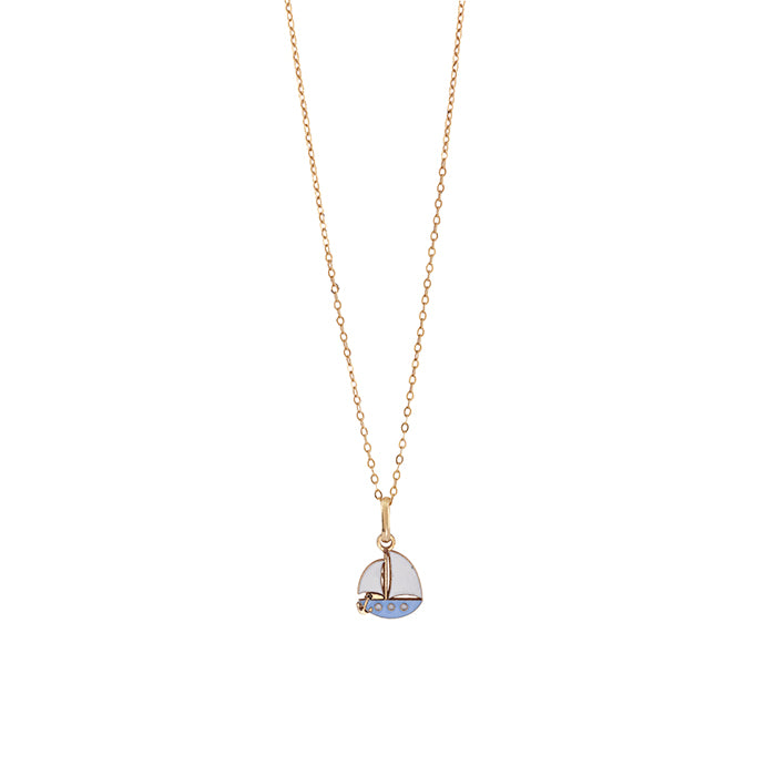 Collana Barca oro e smalto Bliss My Baby 20104827  Bliss