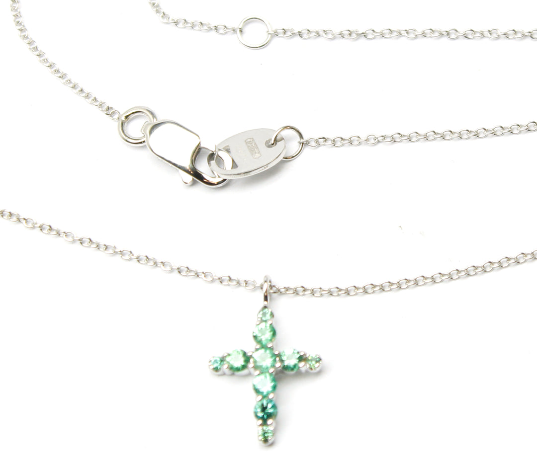 Collana Croce Oro e Smeraldi Salvini 81107600  Salvini
