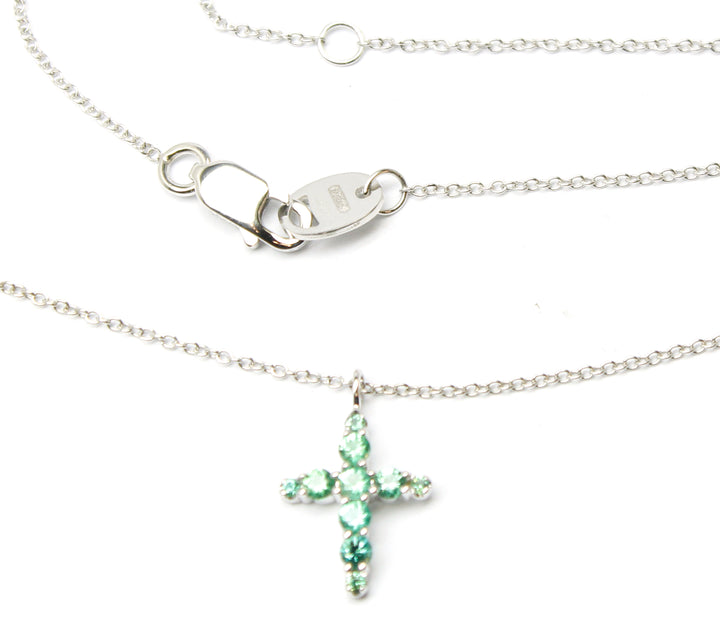 Collana Croce Oro e Smeraldi Salvini 81107600  Salvini