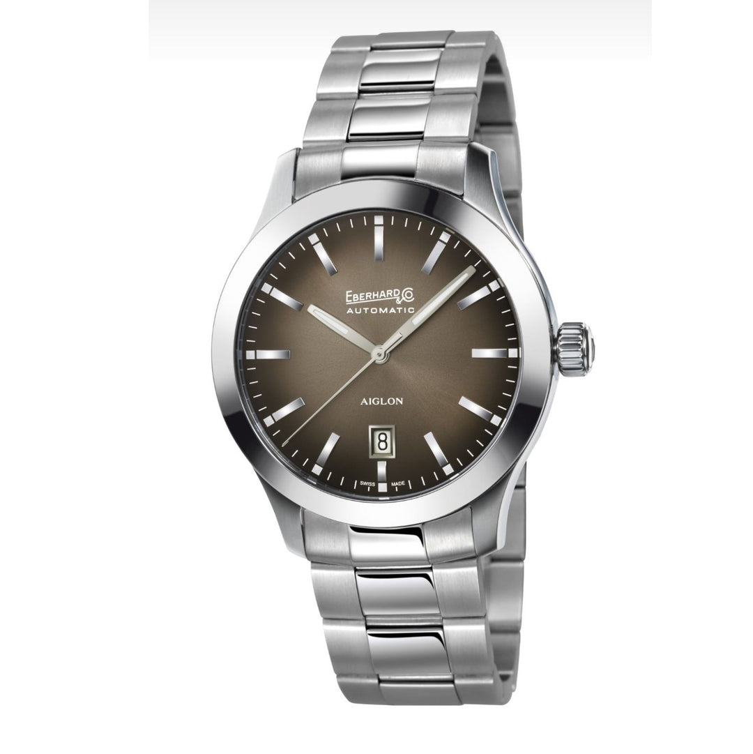 Orologio Automatic Eberhard Aiglon Grande Taille Marrone 41030.10/SE  Eberhard Cinturino Acciaio
