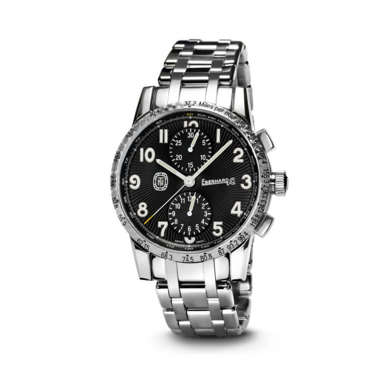 Orologio Automatico Crono Eberhard Tazio Nuvolari 31075.1 Eberhard CINTURINO ACCIAIO