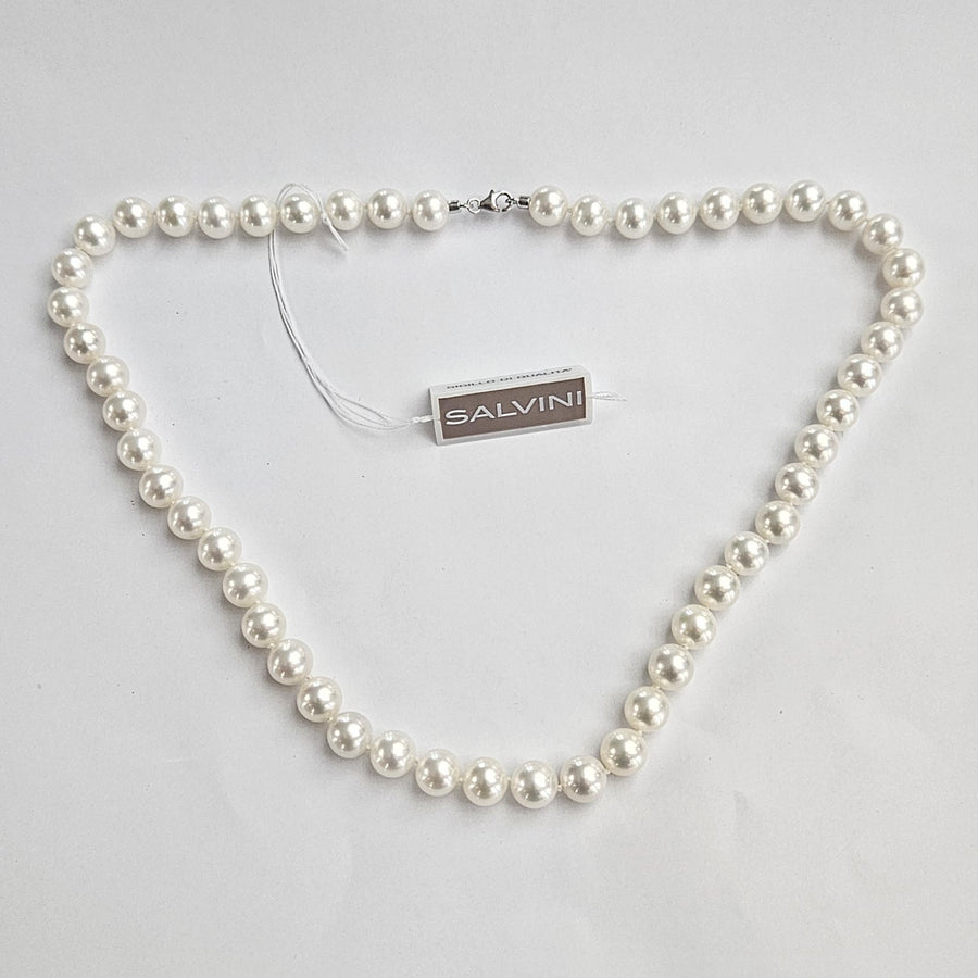 Collana Filo Perle con Chiusura Oro Bianco Salvini PFW00803 Salvini