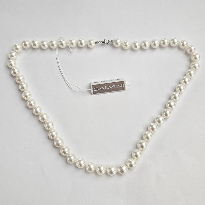 Collana Filo Perle con Chiusura Oro Bianco Salvini PFW00803 Salvini
