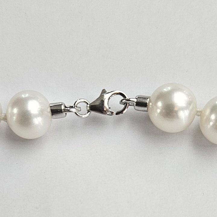 Collana Filo Perle con Chiusura Oro Bianco Salvini PFW00803 Salvini