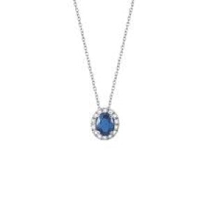 Collana Salvini Oro Diamanti e Zaffiro Blu Dora 20057646  Salvini