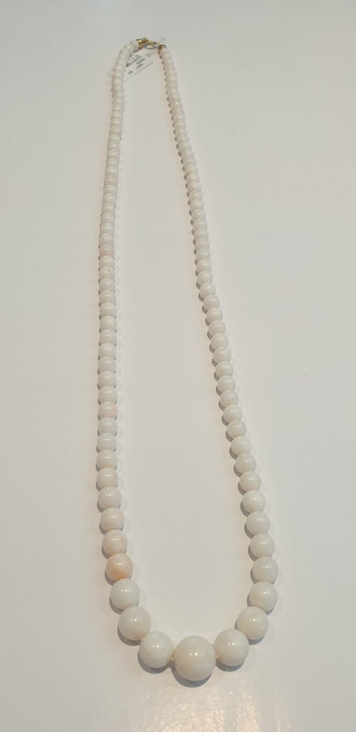 Collana Corallo Pelle d'Angelo Chiusura Oro 20129774  Basso Gioielli