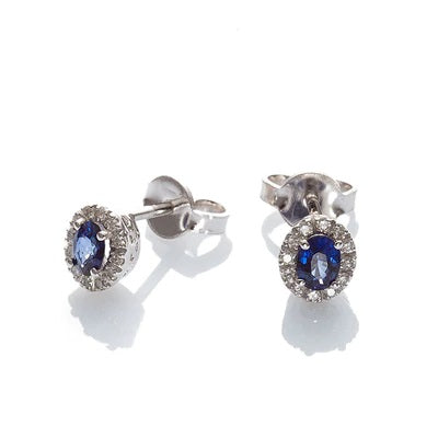 Orecchini oro con zaffiro e diamanti Davite&Delucchi BB009139ZF  Davite&Delucchi