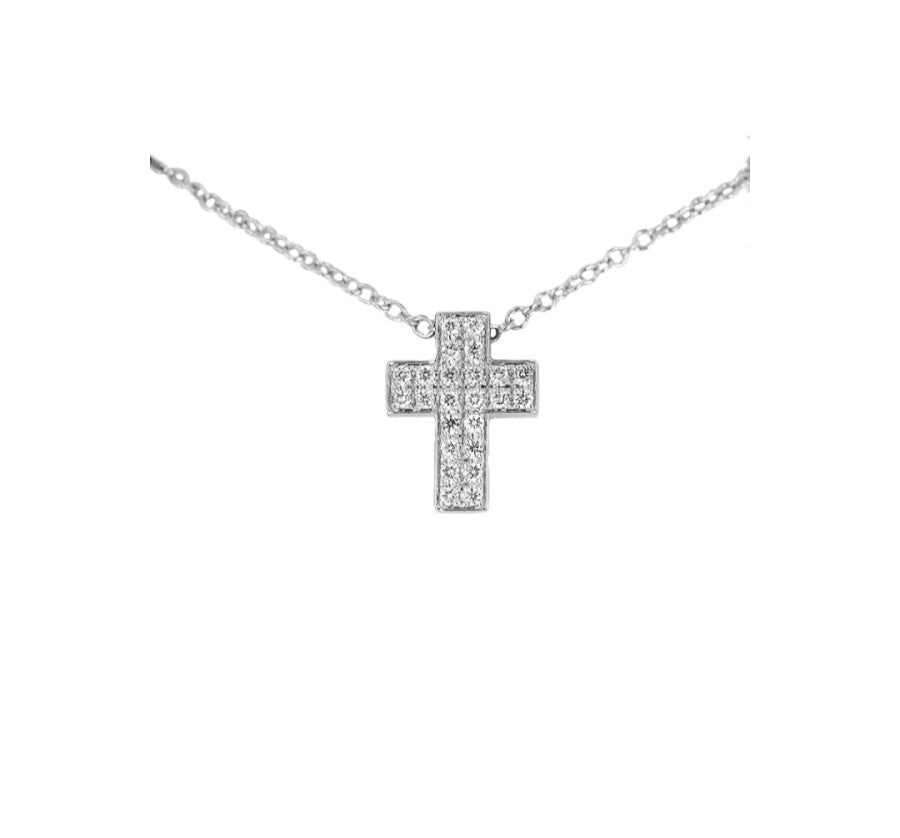 Girocollo Oro Bianco e Diamanti Davite&Delucchi CLN011658  Davite&Delucchi