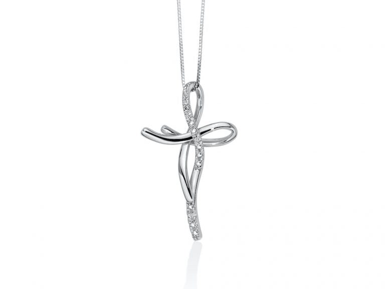 Collana Croce Oro e Diamanti Miluna CLD4422  Miluna