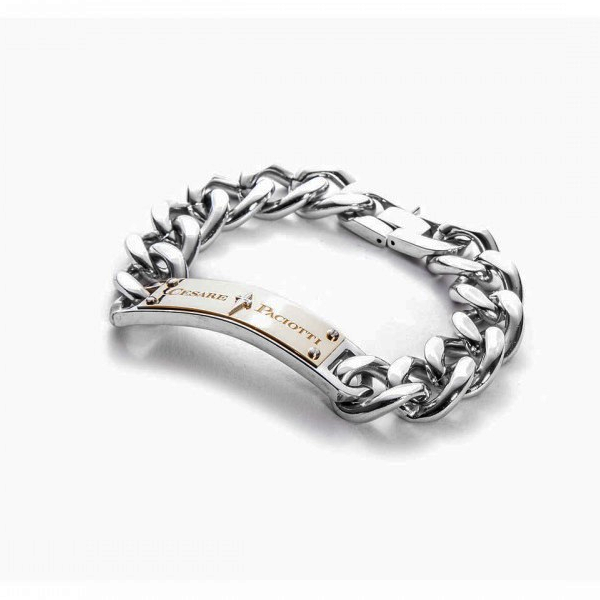 Bracciale Argento Uomo Cesare Paciotti Golden Stage JPBR1258B  Cesare Paciotti