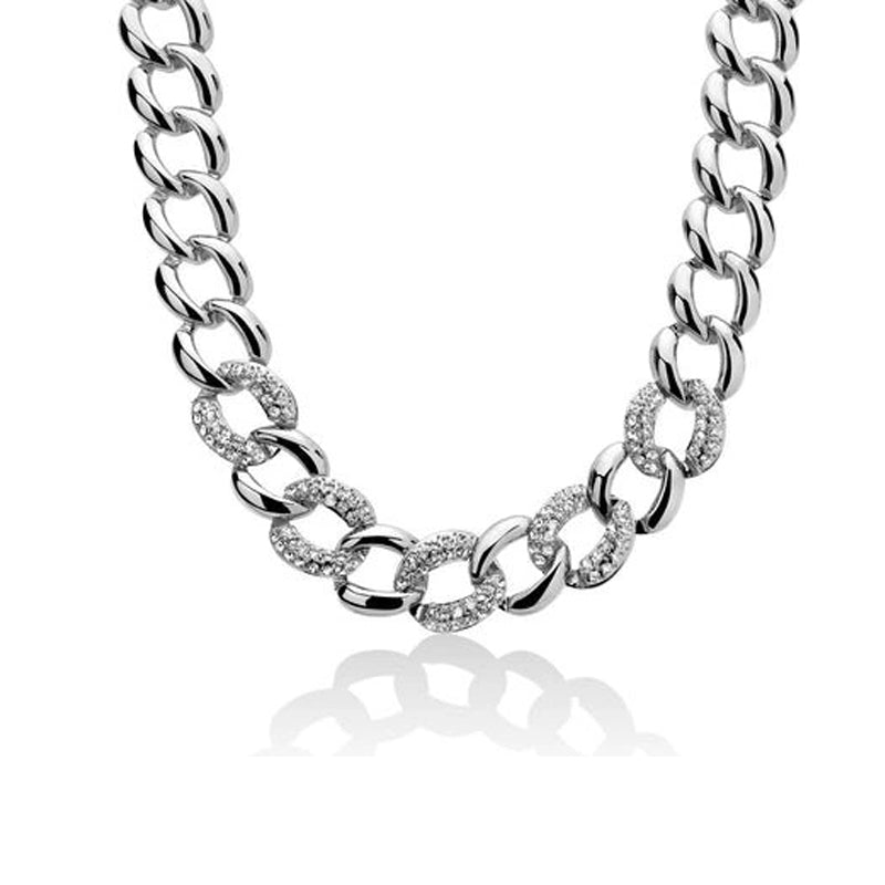 Collana Ottone e Zirconi Kiara KCLD3930B  Kiara Gioielli