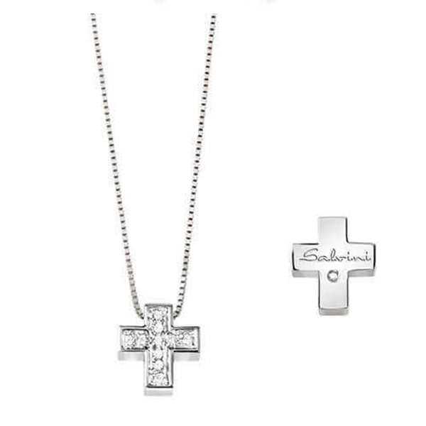 Collana Croce oro e diamanti Salvini I Segni 20067604 Salvini