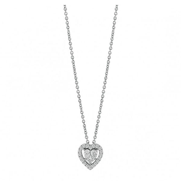Collana Cuore Oro Bianco e Diamanti Salvini Magia 20085792  Salvini