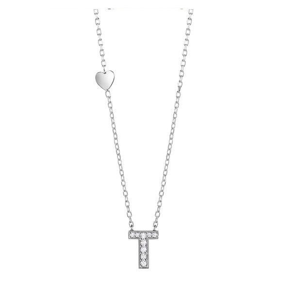 Collana Lettera T in Oro bianco e Diamanti Salvini 20089249 Salvini