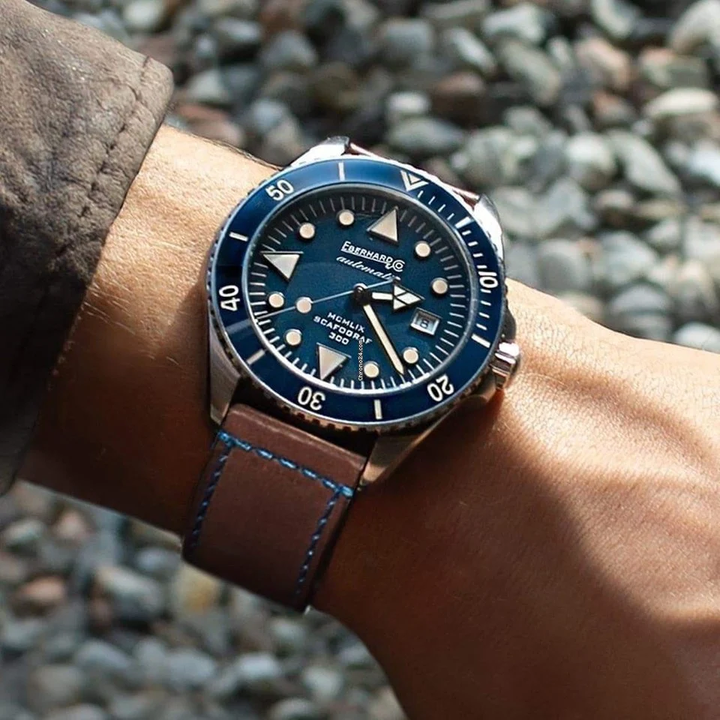Orologio Automatic Eberhard Scafograf 300 MCMLIX Blue 41034V.8  Eberhard