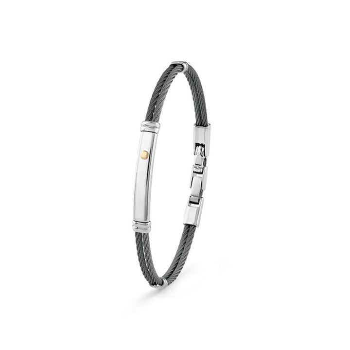 Bracciale Uomo in Acciaio e oro Bliss 20102504