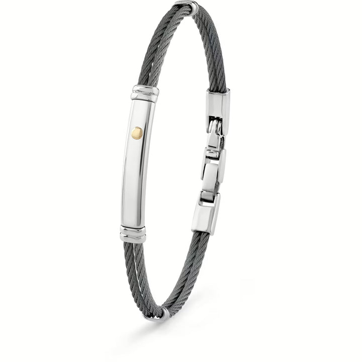 Bracciale Uomo in Acciaio e oro Bliss 20102504