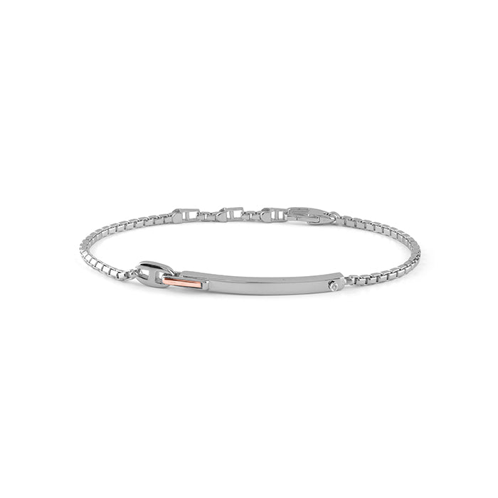 Bracciale uomo in Argento e Diamante Vortice 20104857 Bliss