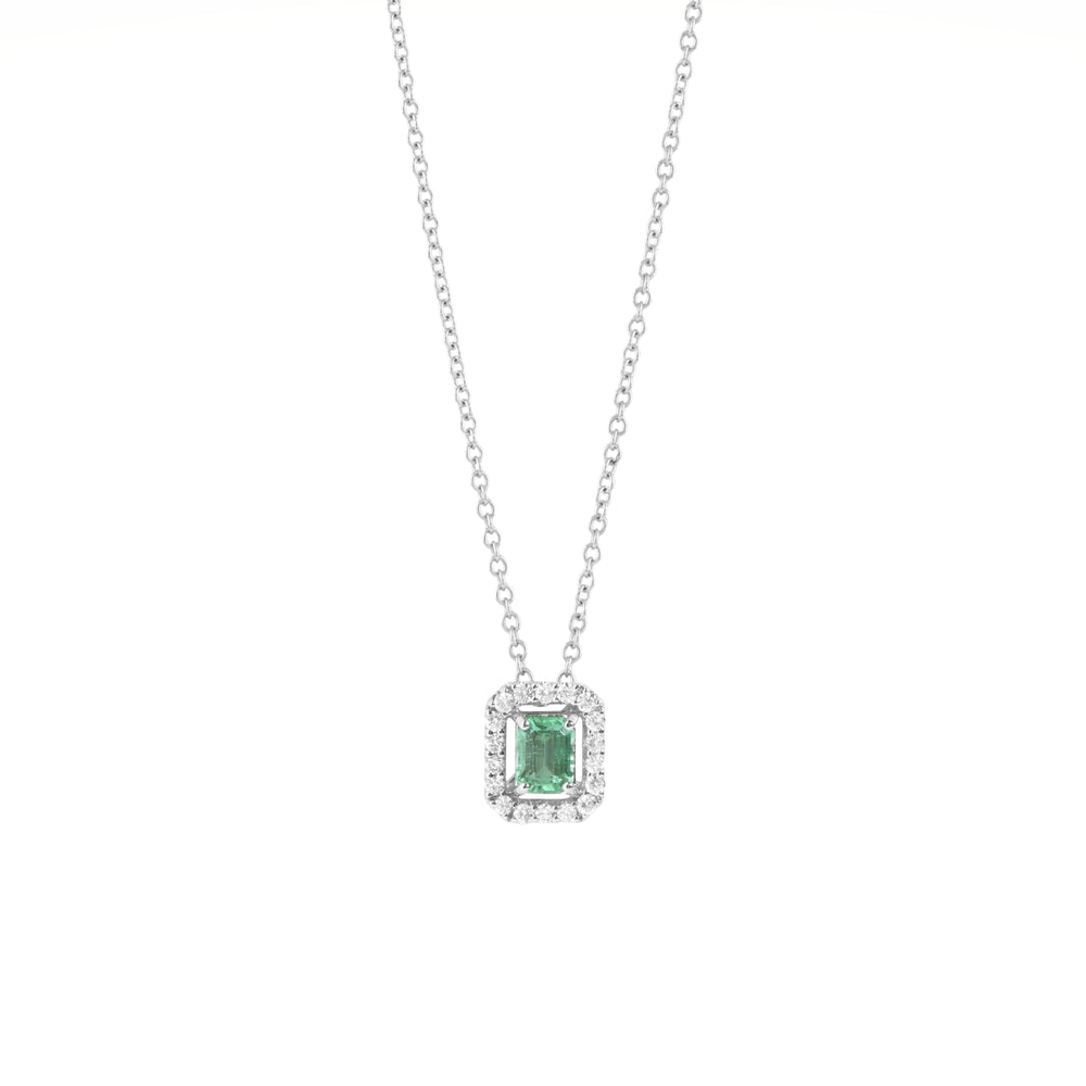 Collana oro diamanti e smeraldo Salvini Mini Dora 20108376 Salvini