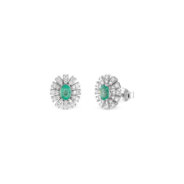 Orecchini Donna Oro Smeraldo e Diamanti Bliss Incanto 20109821