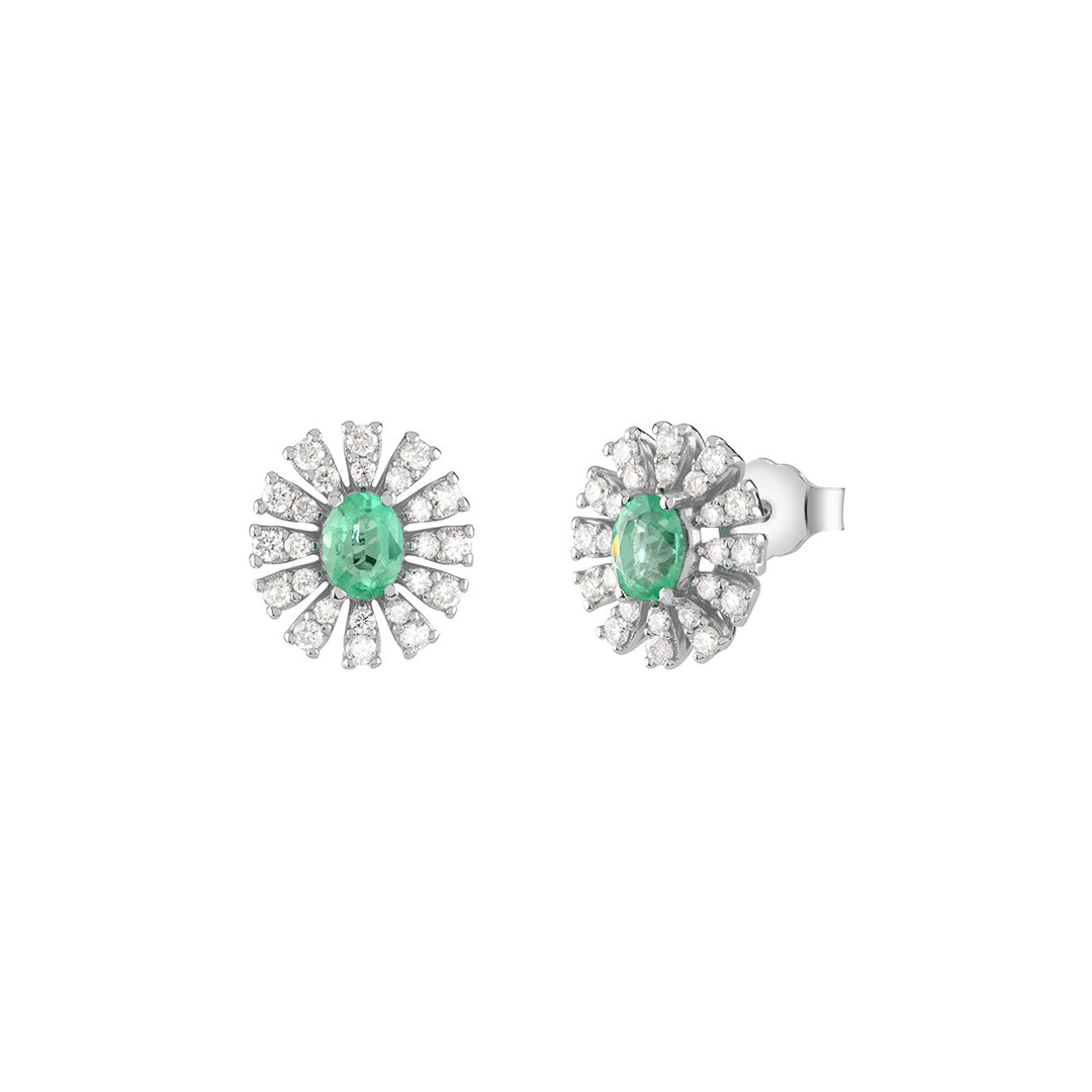 Orecchini Donna Oro Smeraldo e Diamanti Bliss Incanto 20109821