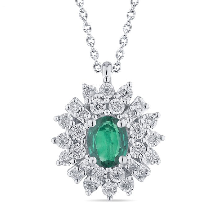 Collana Donna Oro e Smeraldo Bliss Incanto 20111560