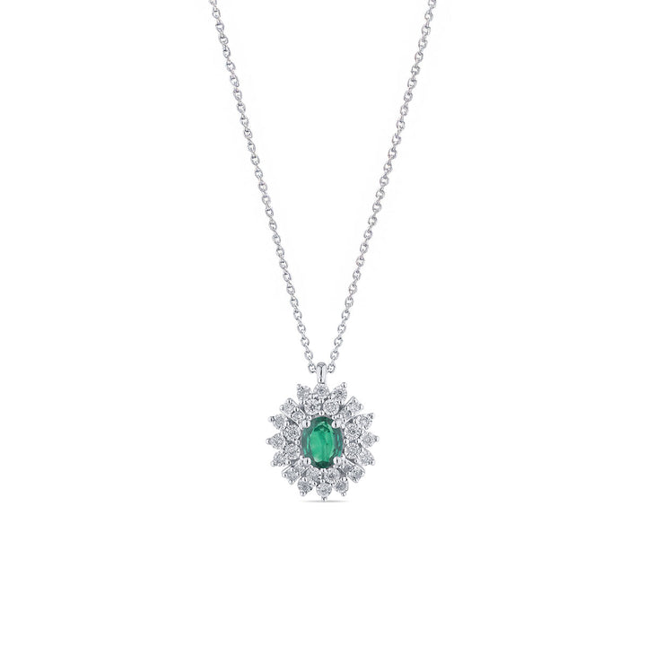Collana Donna Oro e Smeraldo Bliss Incanto 20111560