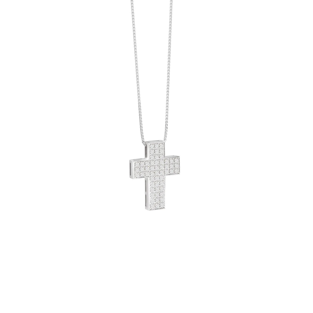 Collana Croce oro e diamanti Salvini I Segni 20115315