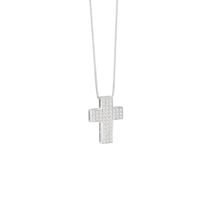 Collana Croce oro e diamanti Salvini I Segni 20115315