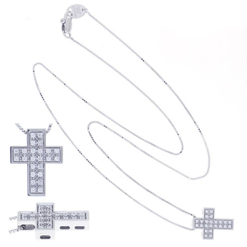 Collana Croce oro e diamanti Salvini I Segni 20115315