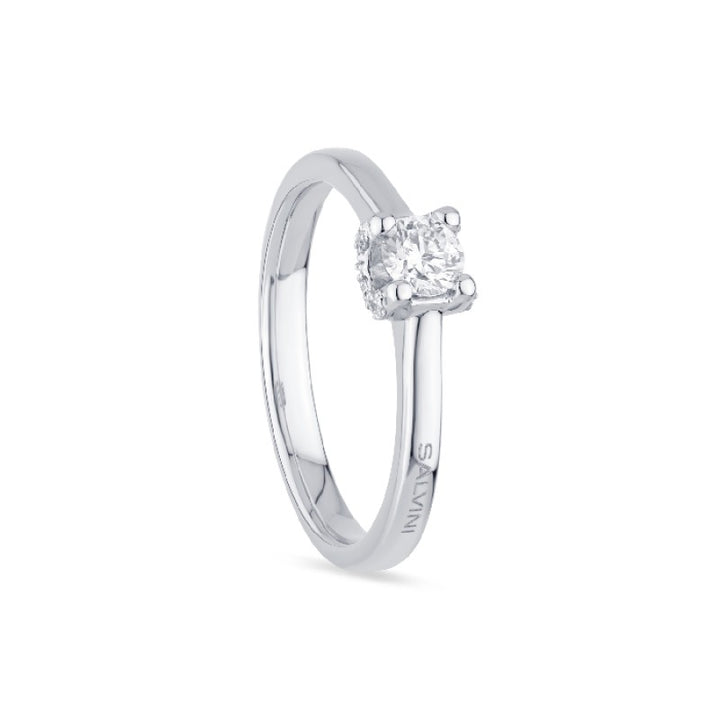 Anello Solitario Oro Bianco e Diamante Salvini Eterea 20115616