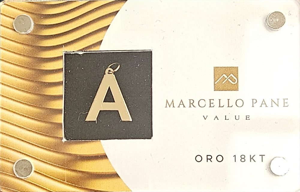 Ciondolo Lettera Oro 18kt Marcello Pane BLIST Marcello Pane A