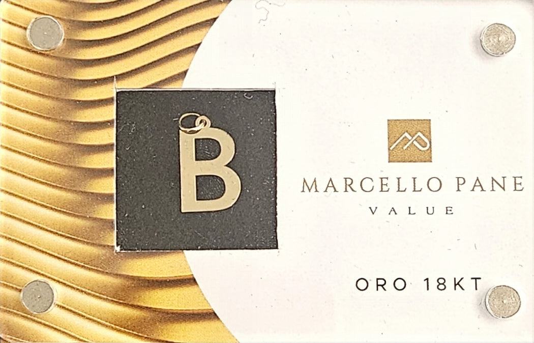 Ciondolo Lettera Oro 18kt Marcello Pane BLIST Marcello Pane B