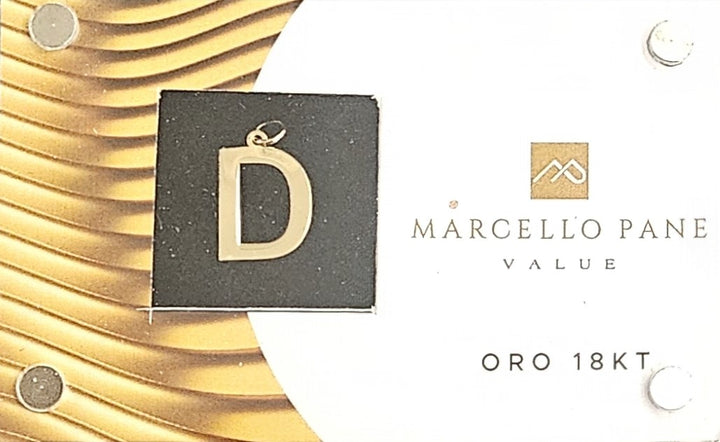 Ciondolo Lettera Oro 18kt Marcello Pane BLIST Marcello Pane D