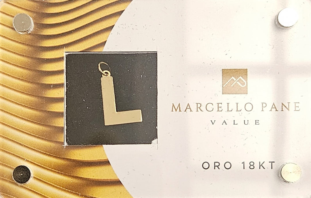 Ciondolo Lettera Oro 18kt Marcello Pane BLIST Marcello Pane L