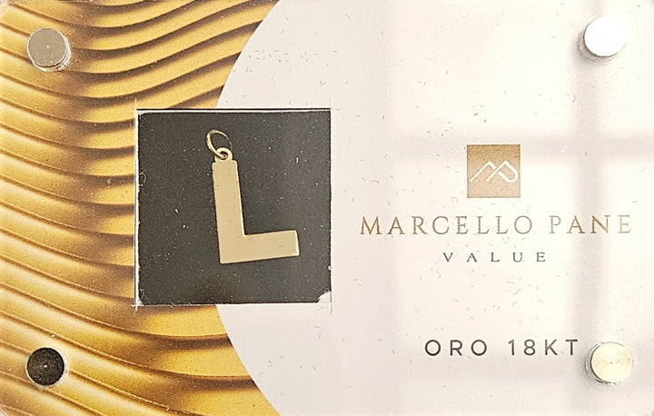 Ciondolo Lettera Oro 18kt Marcello Pane BLIST Marcello Pane L