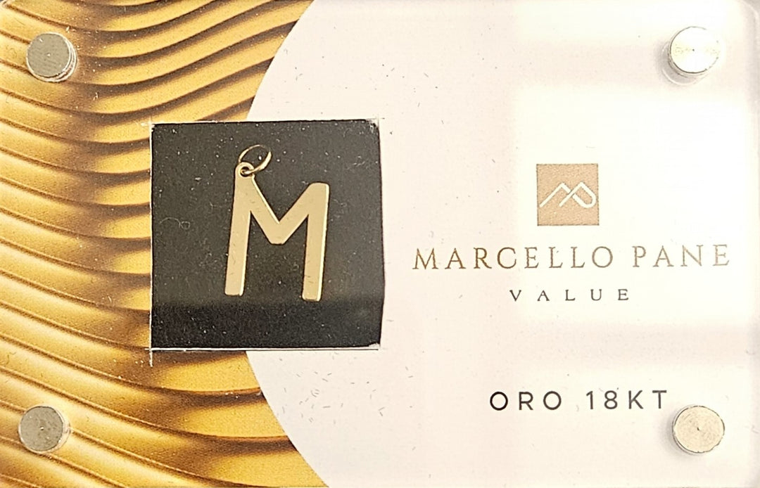 Ciondolo Lettera Oro 18kt Marcello Pane BLIST Marcello Pane M