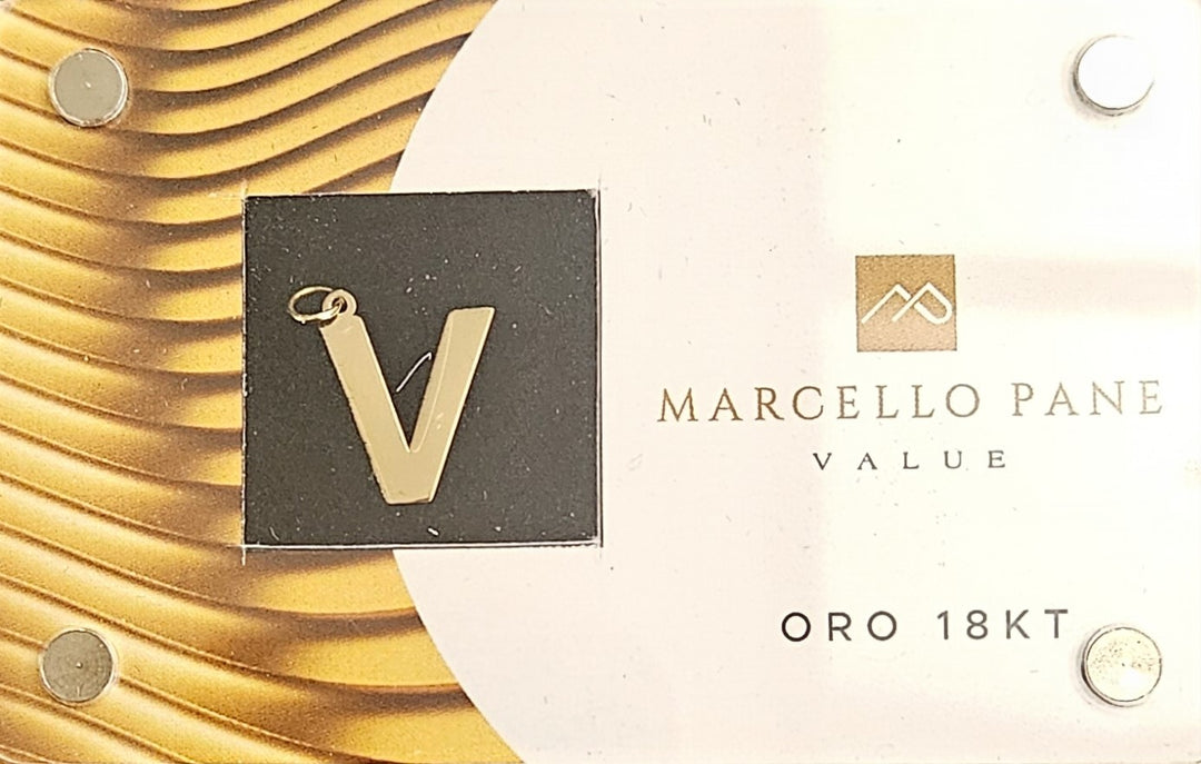 Ciondolo Lettera Oro 18kt Marcello Pane BLIST Marcello Pane V