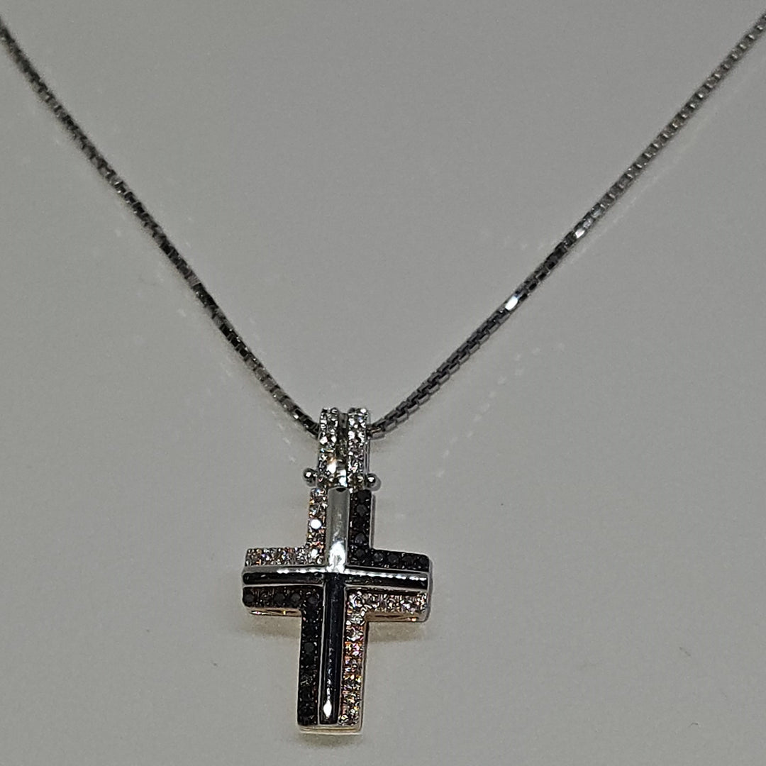 Collana Uomo Croce Oro e Diamanti Davite&Delucchi CLU010790 BL3 Davite&Delucchi
