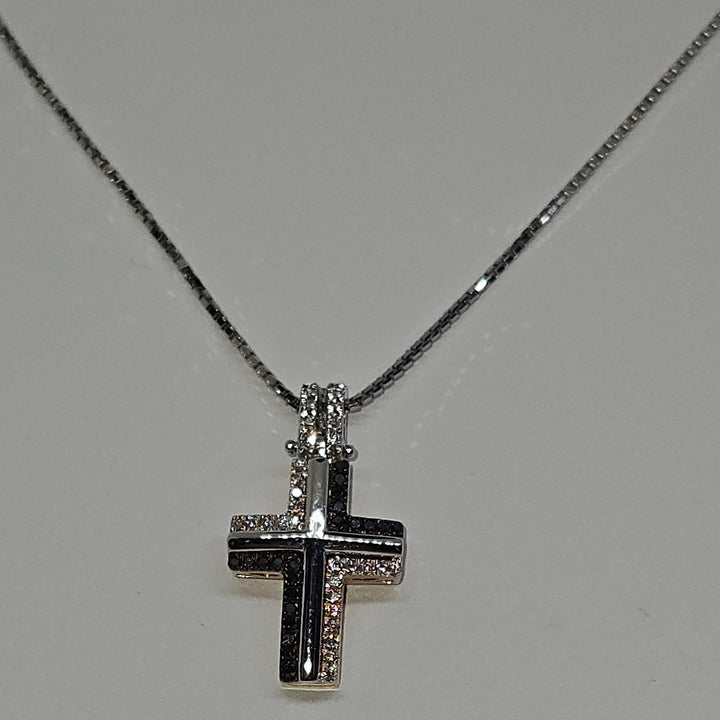 Collana Uomo Croce Oro e Diamanti Davite&Delucchi CLU010790 BL3 Davite&Delucchi