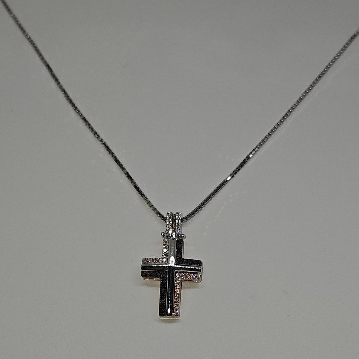 Collana Uomo Croce Oro e Diamanti Davite&Delucchi CLU010790 BL3 Davite&Delucchi