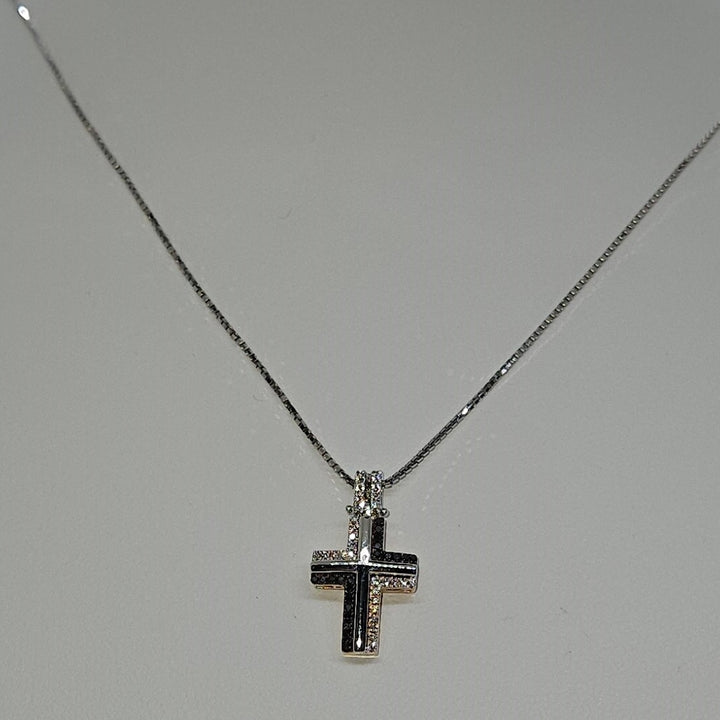 Collana Uomo Croce Oro e Diamanti Davite&Delucchi CLU010790 BL3 Davite&Delucchi