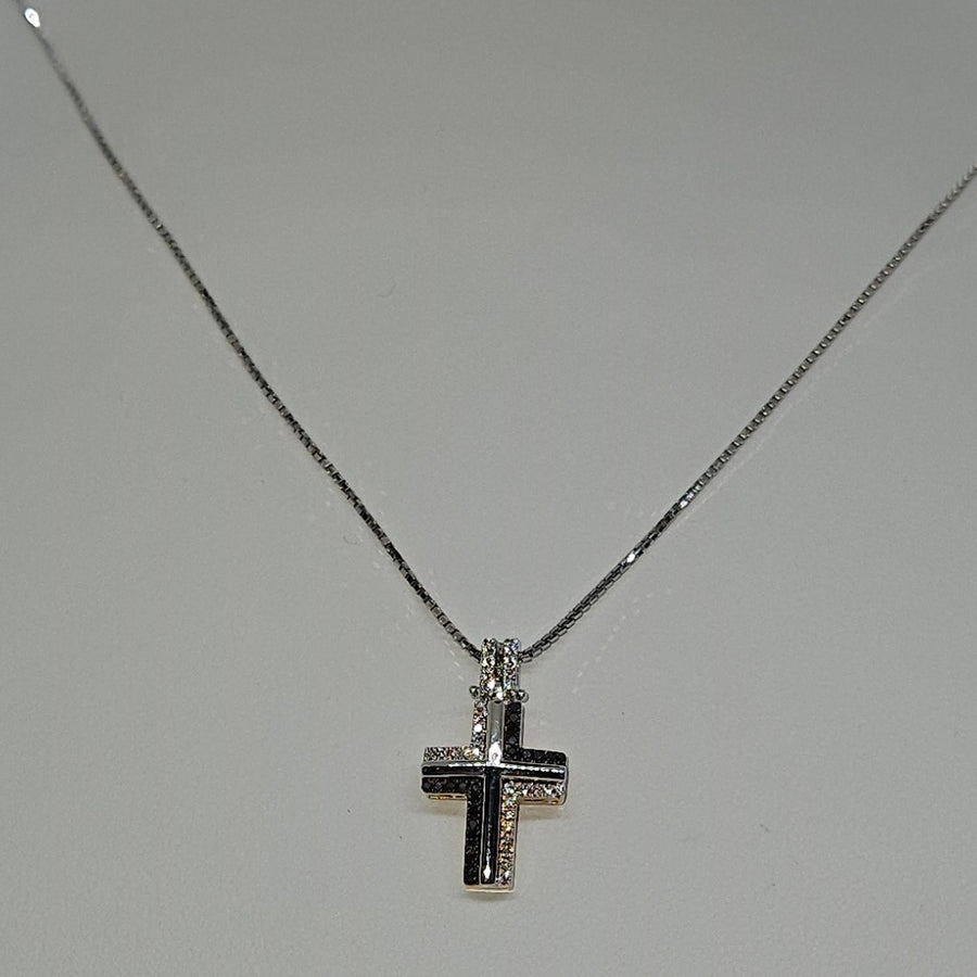Collana Uomo Croce Oro e Diamanti Davite&Delucchi CLU010790 BL3 Davite&Delucchi