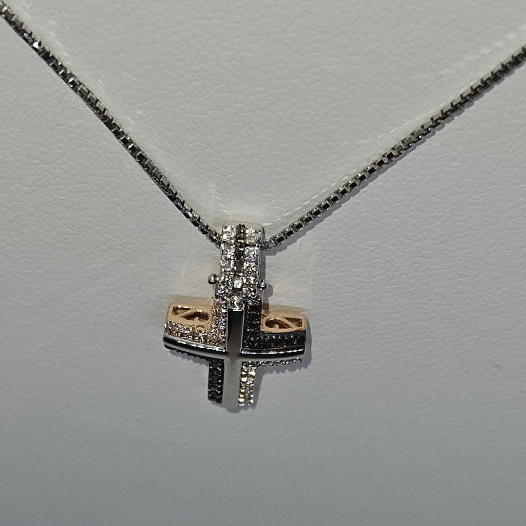 Collana Uomo Croce Oro e Diamanti Davite&Delucchi CLU010790 BL3 Davite&Delucchi