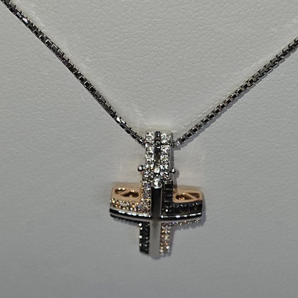 Collana Uomo Croce Oro e Diamanti Davite&Delucchi CLU010790 BL3 Davite&Delucchi