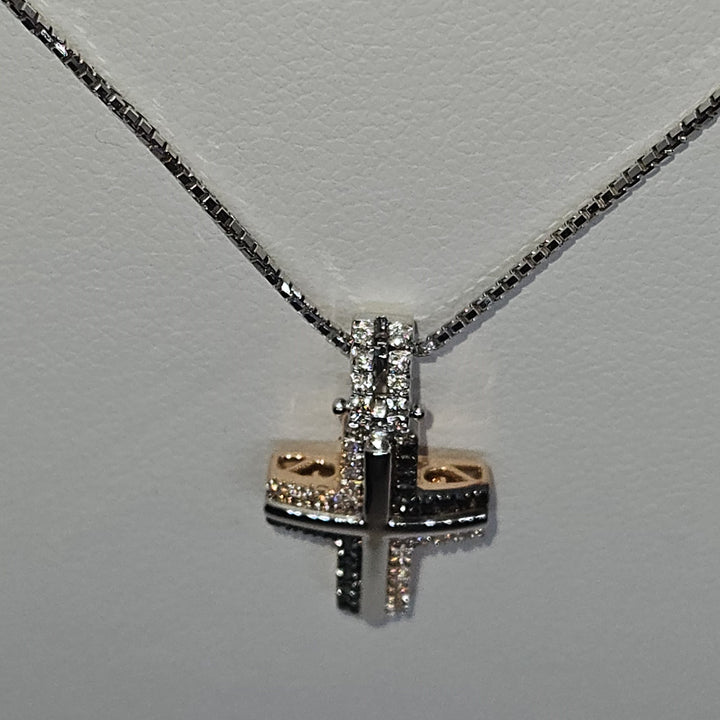 Collana Uomo Croce Oro e Diamanti Davite&Delucchi CLU010790 BL3 Davite&Delucchi
