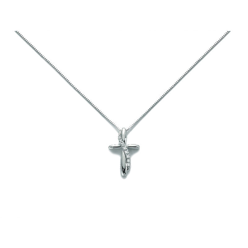 Collana Croce in Oro e Diamanti Miluna CLD3403 Miluna