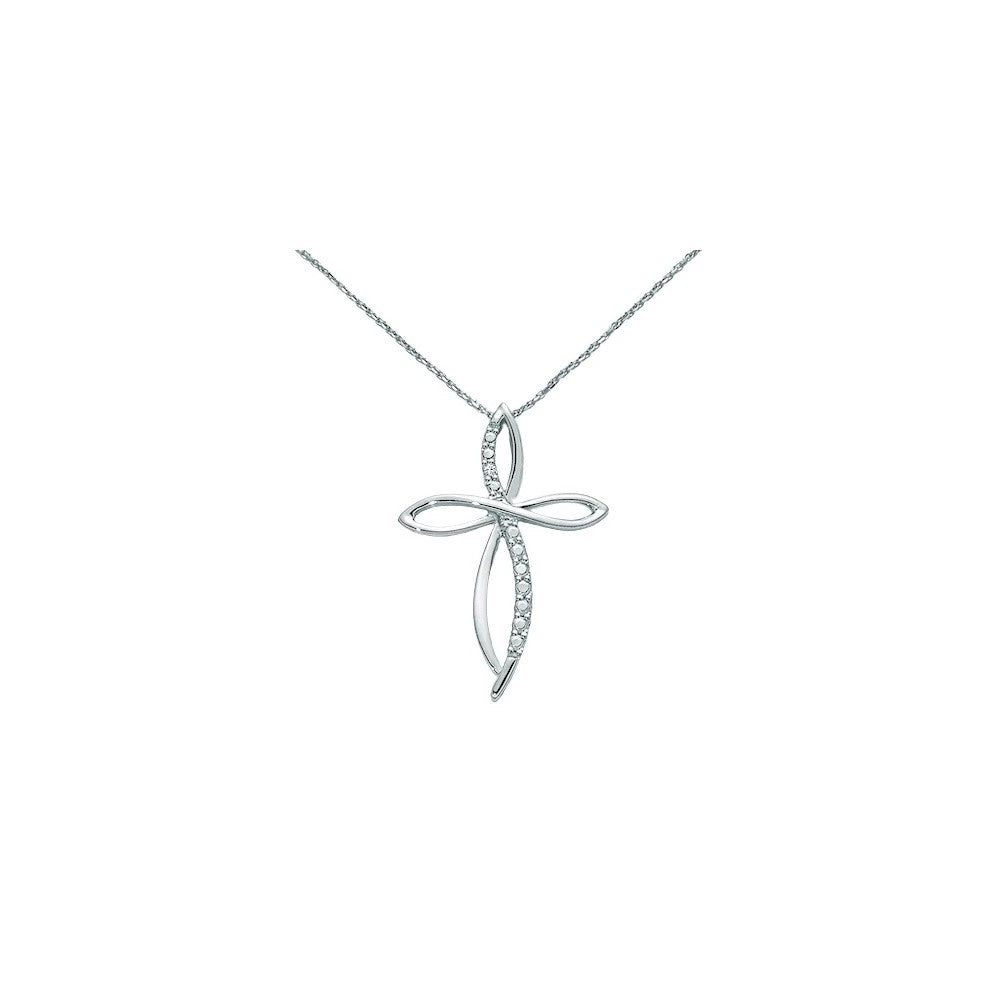 Collana Croce in Oro e Diamanti Miluna CLD3947 Miluna