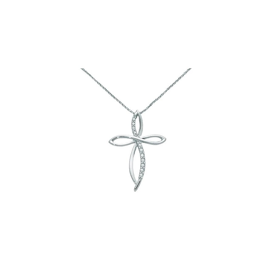 Collana Croce in Oro e Diamanti Miluna CLD3947 Miluna
